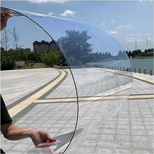 Dachbau Platten Transparente PC-Blech-Dachverkleidungsplatten, Vordach, 3 Mm Dicke Tageslichtplatte, UV-beständige Außendachplatten for Carports, Wintergarten, Leicht Zu Biegen (Color : Clear, Size