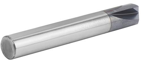 Fresa per Smussare, Fresa per Smussare a 3 Taglienti, Trapano, Attacco per Mortasare per Trapano per Frese in Alluminio e Rame (D8*120°*60L)