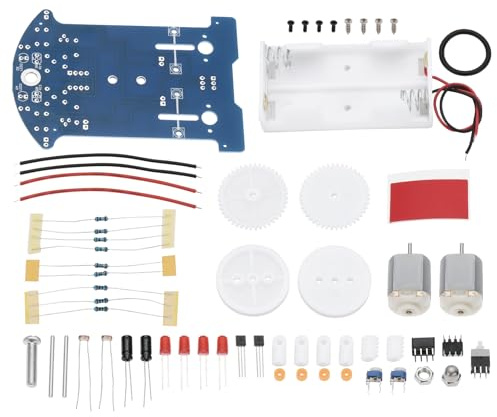 The Lord of the Tools 1 Set Smart Car Saldatura Progetto Kit D2-5 Smart Tracking Robot Car Set Saldatura Apprendimento Elettronica Set per Elettronica FAI DA TE