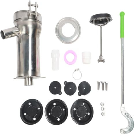 Pompa Manuale per Pozzi Profondi 8M in Acciaio Inossidabile, Facile Montare, Aspirazione Robusta, Grande Portata per Giardino e Cortile