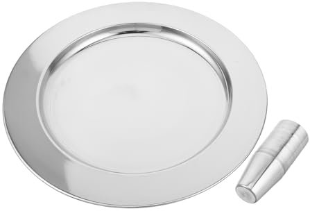 Healifty Communion Chalice and Plate Set 20pcs Stainless Steel Holy Communion Cups Metal Ritual Worship Glasses for Church Services Religious Events