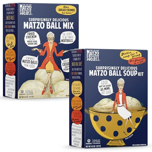 The Matzo Project Matzo Ball Soup Mix, Vegetarian, Kosher Not for Passover