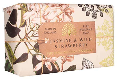 The English Soap Company, Jasmin & Wild Strawberry Soap Bar, Anniversary Collection 200g.