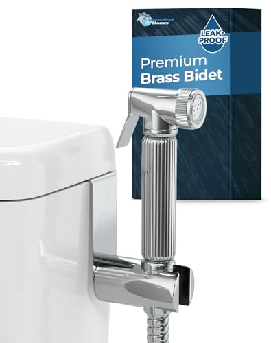 HammerHead Showers Solid Metal Handheld Bidet Sprayer for Toilet, Handheld Bidet Attachment with 59-Inch Hose and Leak-Proof T-Valve, Jet Spray for Toilet, Muslim Shower, Chrome
