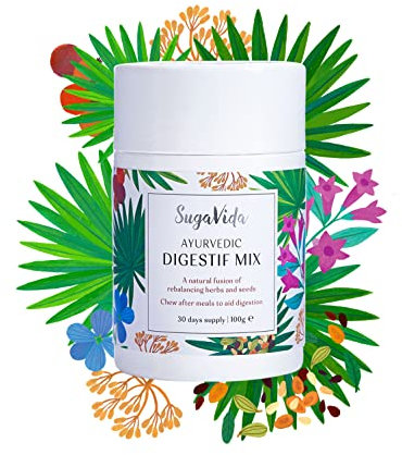 SugaVida | Ayurvedic Digestif Mix | Natural Award Winning Digestive Aid | Natural Herb and Seed blend | 100g