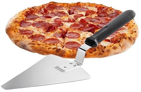 Bits N Things 13.25 Extra Large Pizza/Pie/Cake Server with Black Offset Handle | 1 Pack