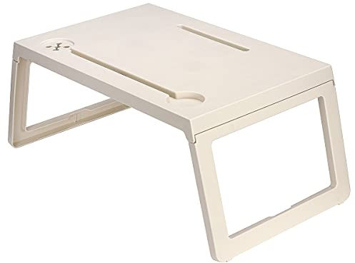 Laptop-Tisch Computertisch Einstellbarer Folding-Computer-Desk-Studentenwohnheim Multifunktionale Büro-Studierende Schreibtischbett-Einfache Tablett-Tablett Arbeitstisch für das Heimbüro ( Color : Bei
