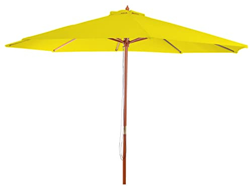 Sonnenschirm Florida, Gartenschirm Marktschirm, Ø 3,5m Polyester/Holz 7kg