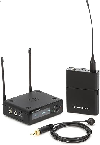 Sennheiser EW-DP ME4 SET (R1-6) Tragbares digitales UHF-Drahtlosmikrofonsystem mit ME4-Ansteckmikrofon mit Nierencharakteristik - Schwarz (700021)