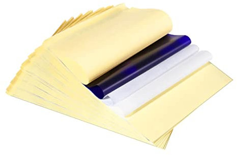 Operitacx 60stücke Transferpapier Format Kompatibel Mit Thermokopiergeräten Für Bildübertragung Haut Und Kleidung Mit Druckern Oder Handschriftlich Verwendbar