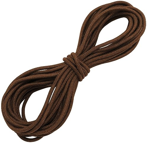 AERZETIX - C67279 - Elástico decorativo redondo 5 metros - diámetro 2mm - color marrón oscuro