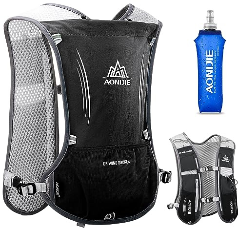 HINATAA Leichter Trinkrucksack zum Laufen, 5 l, 190 g, Laufweste für Damen und Herren, zum Radfahren, Laufen, Klettern, Wandern