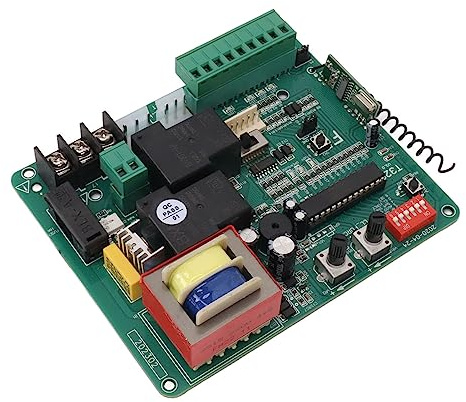 Tablero de Control de Motor de Puerta Corredera, Tablero de Control de Motor de Puerta Sensible y Antiinterferencias de 220 V para Garaje