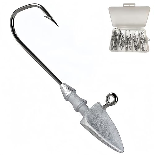 DAYUYUE 4/30 Stück jigKöpfe Jigkopf Angelhaken Kit weichen Köder Haken 3.5g 5g 7g 10g 14g Include Plastic Fishing Tackle Box Angeln für Süßwasser Salzwasser