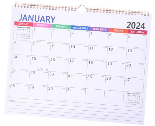Parliky Zimmer-wandkalender 2023–2024 Dekorationskalender Terminplanung Leicht Einfach Zu Verwenden