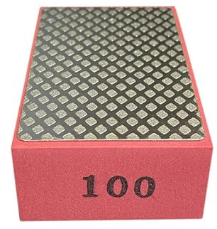 Almohadillas de pulido a mano de diamante para mármol, cerámica, ultrafinas, superficie de panal, herramienta de afilado de cuchillos, grano B100 rojo