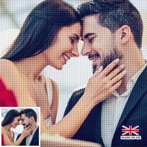 UM UPMALL Diamond Painting Eigenes Foto - 5D Diamond Painting Personalisiert - 30x30cm - Diamond Painting Bilder - DIY Diamant Painting Selbst Gestalten, Benutzerdefinierte Geschenke für Home Decor