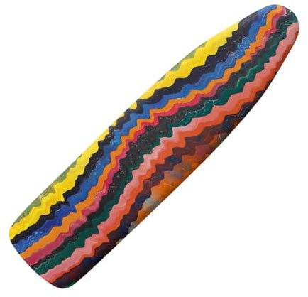 Copriasse da Stiro 140x45 Blu Arancione Elastico Universale per Tutte Le Assi da Stiro, Resistente al Calore - Cordoncino di Fissaggio e Stretch-System - Facile da Cambiare