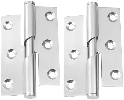 Rising Butt Hinge 3in/75mm Stainless Steel Lift Off Door Hinges