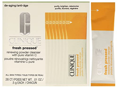 Clinique Fresh Pressed Renewing Powder Cleanser Reinigungspuder, 28 x 0.5 g