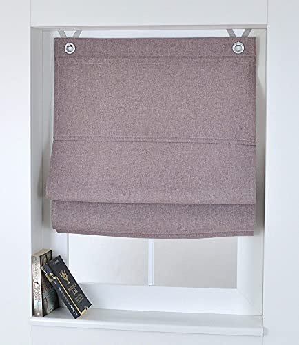 Tenda a pacchetto Dimout con occhielli opaca oscurante marrone 45 x 130 cm