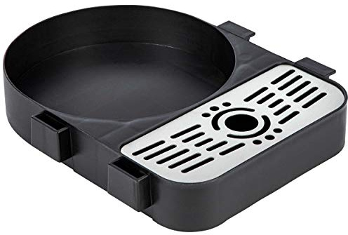 ONVAYA® Airpot Pumpkanne | Isolierkanne | Thermoskanne | Getränkespender | Edelstahl mattiert | Kaffeekanne | Doppelwandig (Tropfschale für Pumpkanne 1,9 Liter)