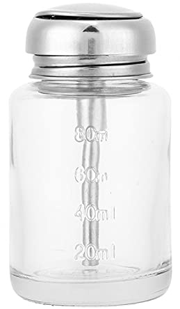 Professioneller Nagellackentferner Pumpe, Glas Nail Art Flüssigkeitsbehälter, Dispenser für Gelpoliermittel, Maniküre Zubehör, Behälter für Nail Art Werkzeuge