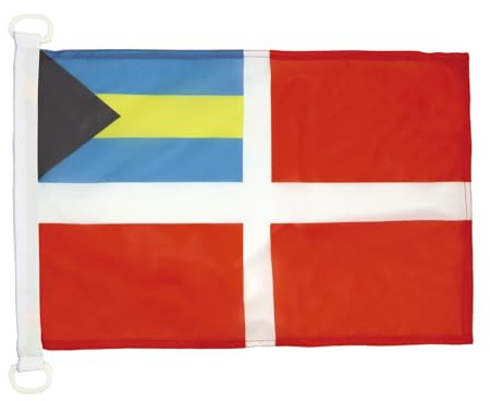 AZ FLAG Pavillon Pavillon Civil Bahamas 45x30 cm Anneaux Plastique | Usage extérieur et nautique Pavillon nautique bahaméen Bahamas Civil Ensign avec anneaux en plastique polyester maille