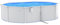 vidaXL Piscina con Pareti in Acciaio Ovale 490x360x120 cm Bianca