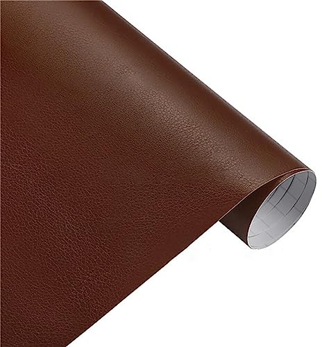 DIY Auto Folie Vinyl,Wasserdichter Autofolie Aufkleber Klebefolie Selbstklebend DIY Dekorative Aufkleber Lackschutzfolie Innenraum Zubehör für Auto, Fahrrad, Motorrad,30cmx152cm,Braun