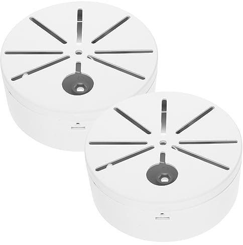 DECHOUS 2pcs Round Cable Box for Outdoor Security Mount Plastic Electrical Junction Box Cover for Holder and Storage