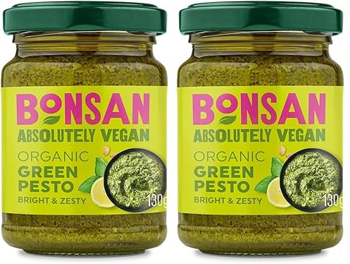 Bonsan Organic Vegan Green Pesto 130g (Pack of 2)
