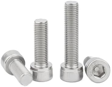 Ctongrun-Zylindrische Kopfschrauben M3 M4 M5 M6 Steigung 0,35/0,5/0,75 mm Edelstahl Feingewinde Sechskantschraube Inneneckschraube Langlebig und robust(10Pcs M3x0.35x12mm)