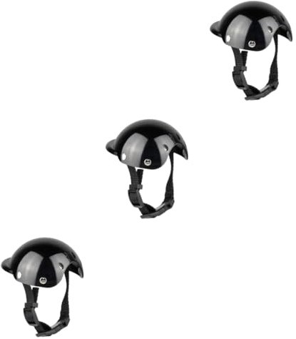 FRCOLOR 3stücke Kleiner Hundekopf-schutzhelm Aus Verstellbarer Helm Für Haustiere Sicherer Schutz Für Hunde Und Katzen Haustierzubehör Für Sonnige Tage