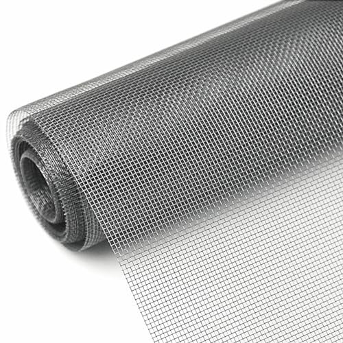 Timizi Rotolo Zanzariera 2x30m, Zanzariere per Finestre Anti Zanzare Zanzariera Finestra A Rullo, per Porte, Finestra. - Grigio