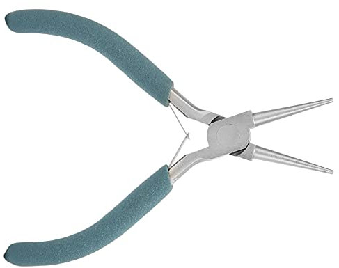 Pinza Artigianale, Pratica Pinza a Becchi Tondi, Pratica, Piccola, Leggera, per la Lavorazione di Gioielli per l'industria Elettronica per la Riparazione