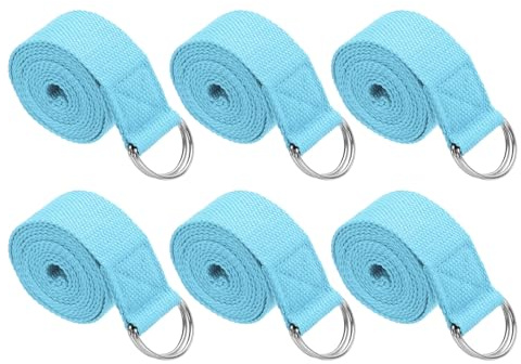 PATIKIL Yogagurt Zum Dehnen ft Stk Yoga Baumwoll | Yoga Gürtel mit Verstellbarem Metall D-Ring Verschluss Dehnbänder für Fitness Pilates