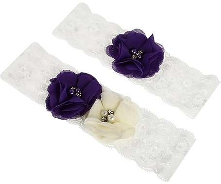 SOIMISS Braut Strumpfband Mit Blumen Und Spitze Hochzeitsaccessoire Für Braut Und Brautjungfern Elastisches Design Für Perfekten Sitz Für Hochzeiten Und Partys