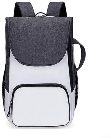GLOBALHUT Tennis-Paddel-Rucksack, großer Tennis-Rucksack, Squash-Badmintonschläger, Tasche, Schläger-Tragetasche (weiß)