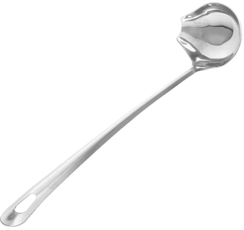 GALPADA Cucchiaio Acciaio Inossidabile per Salsa Design e Liscio Utensile Cucina per Svezzamento Occidentale Resistente e Facile da