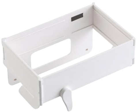 Muzrunq Support de Sac Poubelle Pliable, Support de Sac Poubelle Mural, Suspendu sans perceuse avec Fermeture magnétique pour Portes d'armoires, Salle Bain, côtés Table à la mais