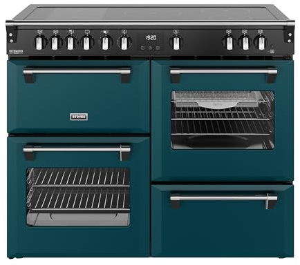Stoves Richmond Deluxe 110Ei RTY 110cm wide Electric Range Cooker with Induction Hob - Deep Marine - A Rated