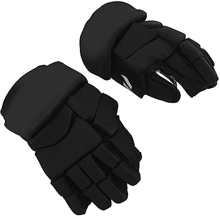 Vadderad Hockeyhandskar med Böjd Tumnagel, Fingerhörnsdesign och Nätinslag för Andning, För Ishockey, Rollhockey, Landhockey (20 cm)