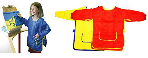 EDUPLAY Malkittel für Kinder, 100% Polyester, Sortiert (1 Set, 3-teilig)