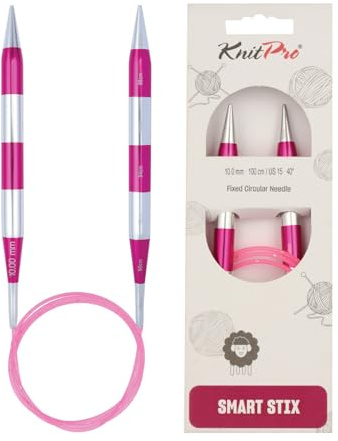 KnitPro K42118 Rundstricknadeln, Rose, 100cm x 10mm