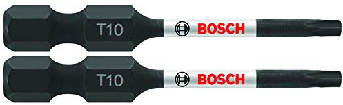 BOSCH ITT10202 Schraubendreher-Bits, 5,1 cm, Torx #10, schlagfest, 2 Stück