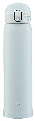 Zojirushi SM-WA60-HL One-Touch Stainless Steel Mug, Seamless, 2.3 gal (0.60 L), Ice Gray