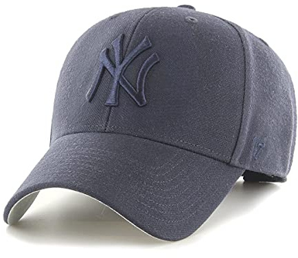 '47 MLB New York Yankees MVP Unisex-Baseballkappe, Verstellbar, Hochwertiges Design und Verarbeitung, Navy Logo, Navy