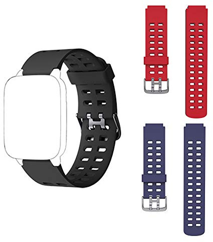 Tyogeephy Weich Silikon Armband Kompatibel mit Willful SW020 ID205/SW021 ID205L/SW025 ID205S Smart Watch, Remplacement Quick Release Uhrenarmband für Damen Herren