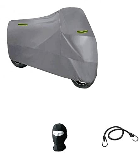 Compatible con Yamaha X Max 400 Funda cubre moto Maxisscooter Maxi moto de nailon impermeable talla XXL funda resistente para moto cubierta antilluvia insertos cadenas reflectantes